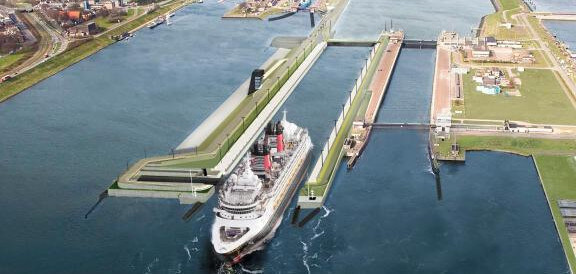 Project IJmuiden: bouw nieuwe, grote zeesluis wint Award